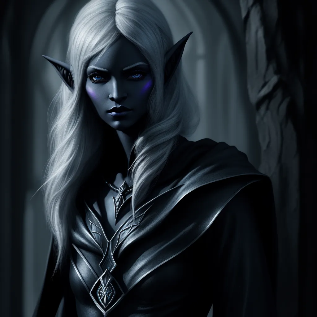 tool wallpaper 4k: The symbol of female drow elf wizard