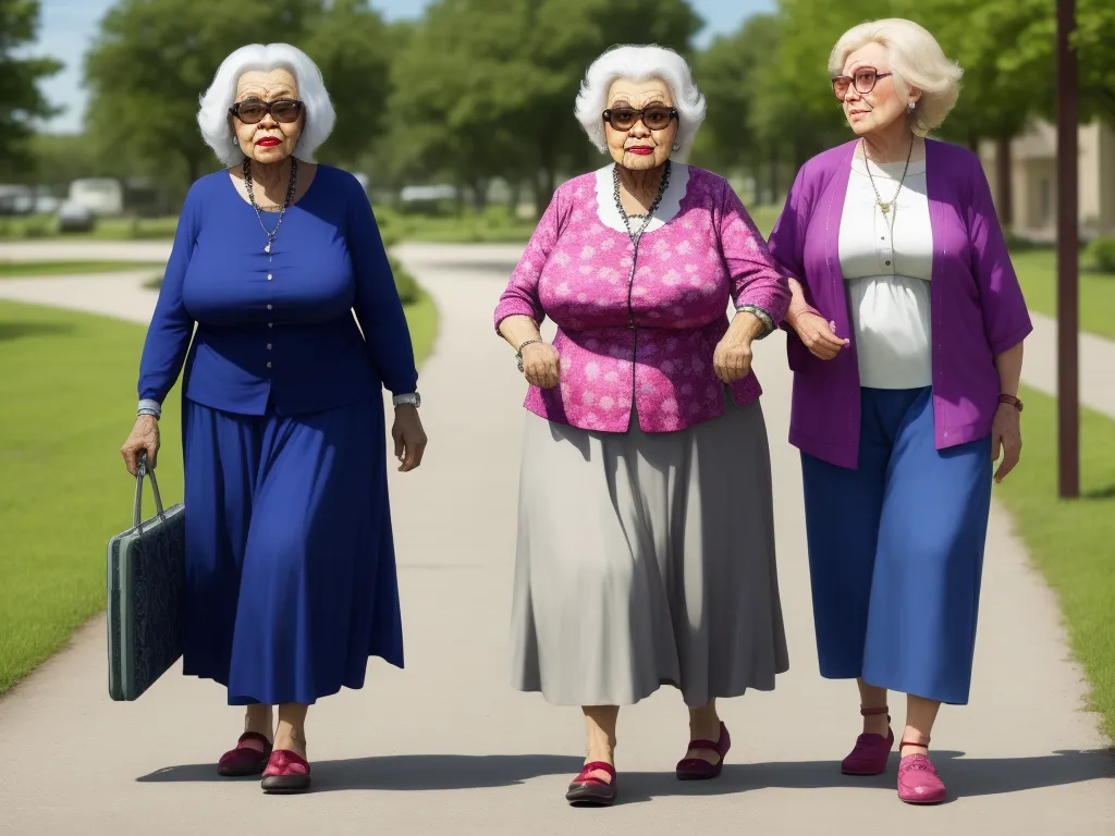 Turn An Image Into High Resolution Granny Big Walking