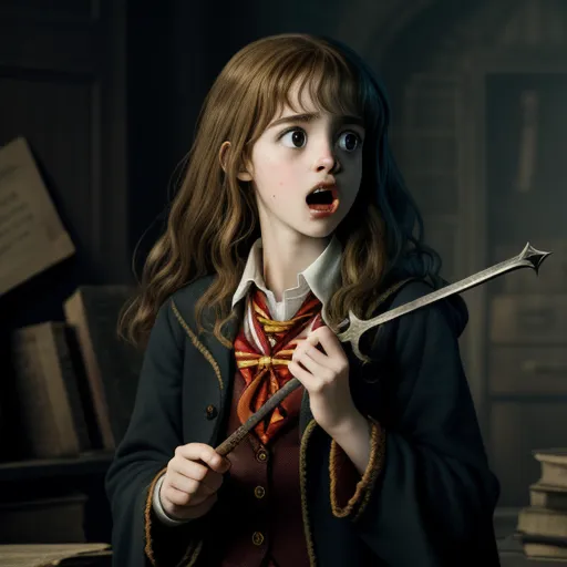 turn photo into hd: Hermione granger getting eaten