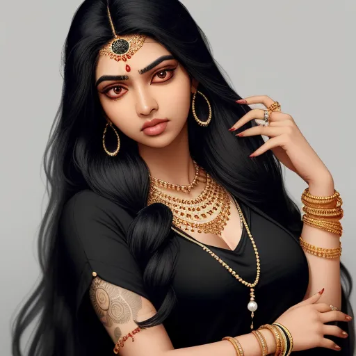 turn picture hd: Thicc indian woman slim verylonghair blackhair