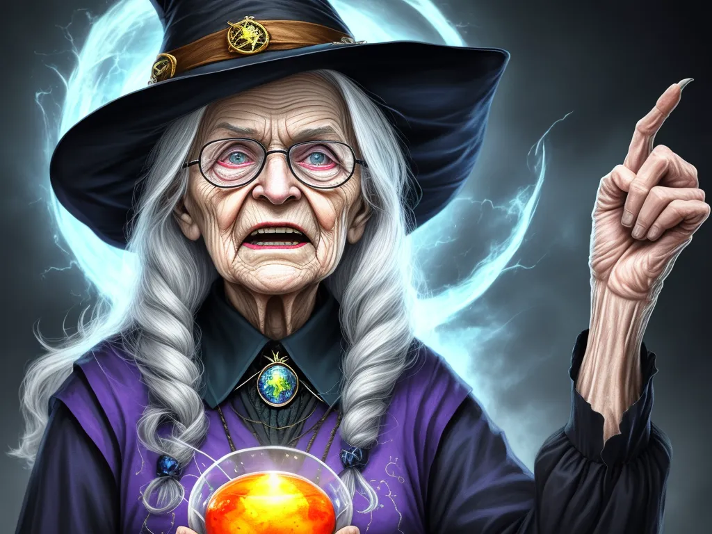 upload 2k image: elderly good witch