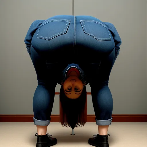 Upscaler Woman Big Bent Over