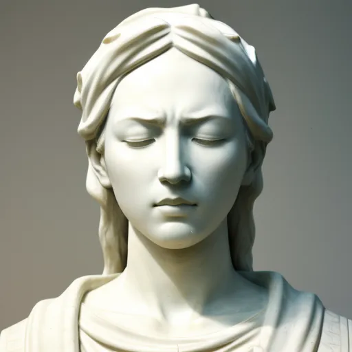 wallpaper converter plaster statue of great1.1, closed eyes mouth,