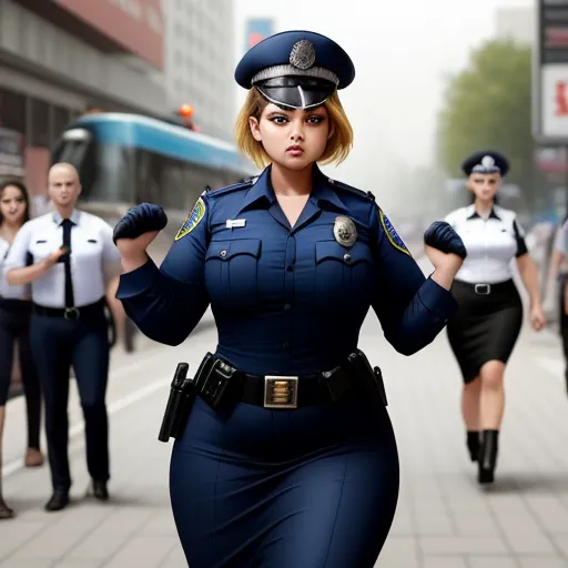 photo format converter: Curvy police women forced to strip in public