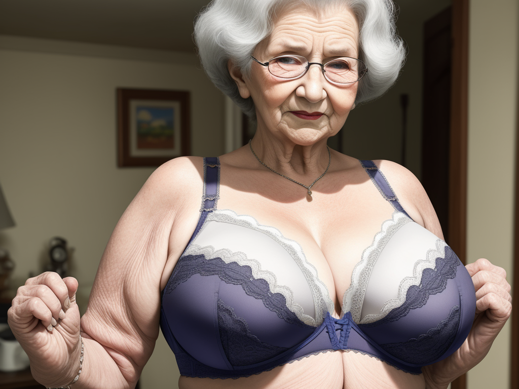 1080p Images Granny Showing Her Bigger Bra