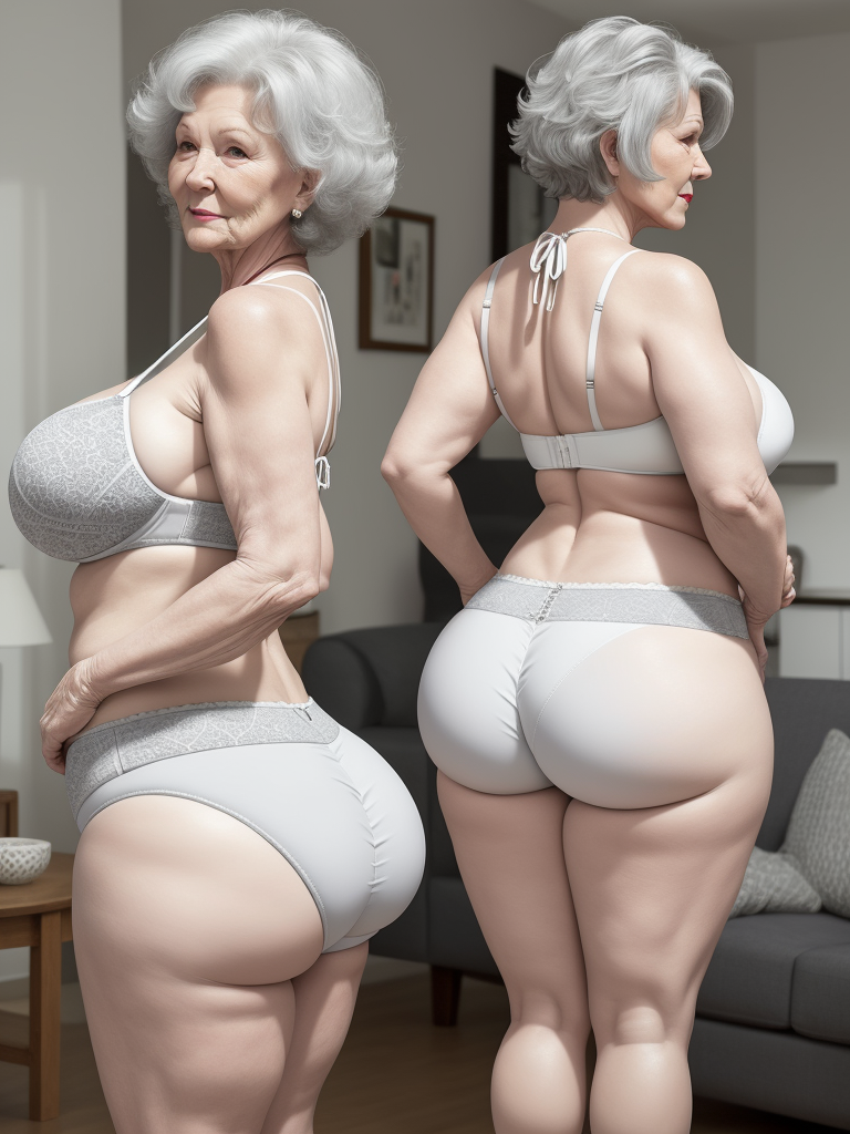 X Converter White Granny Big Booty Wide Hips Knitting