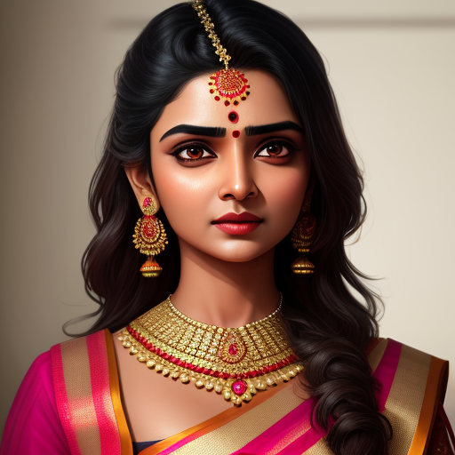 1920x1080 pixel art: Indian actress Samantha with big