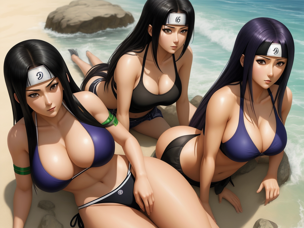 K Quality Pictures Hinata Hyuga Huge In Bikini With Tsunade And Ino