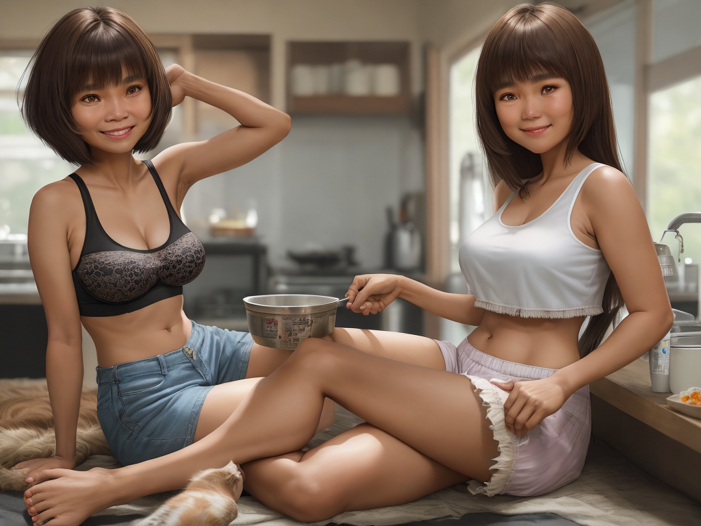 Ai to make images A Filipino woman in 49 s with 35b bra size and