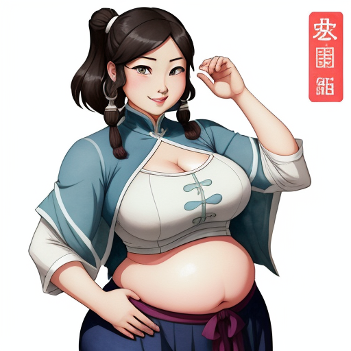 Generator Seni Ai Dari Teks A Plump Woman Korra Big Belly Sexy