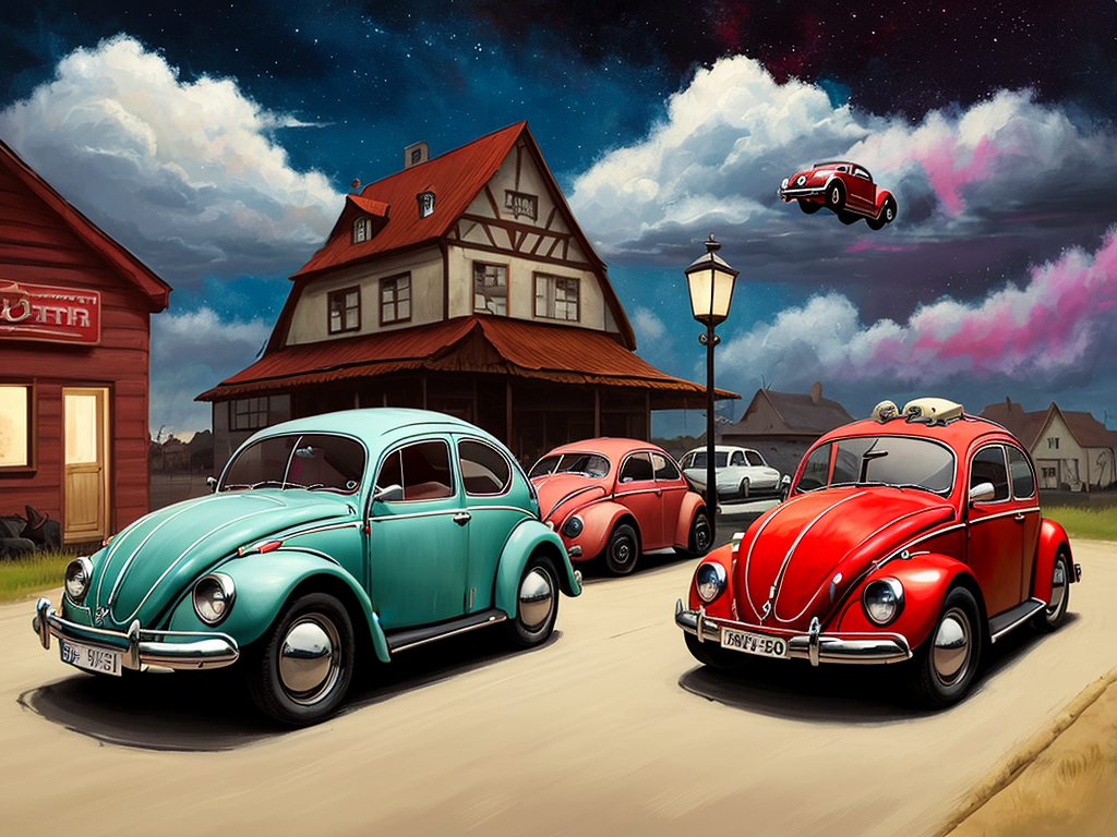 Рекламные плакаты Volkswagen Beetle