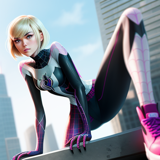 a.i. pictures: Gwen Stacey, Spider-Gwen, 45DD