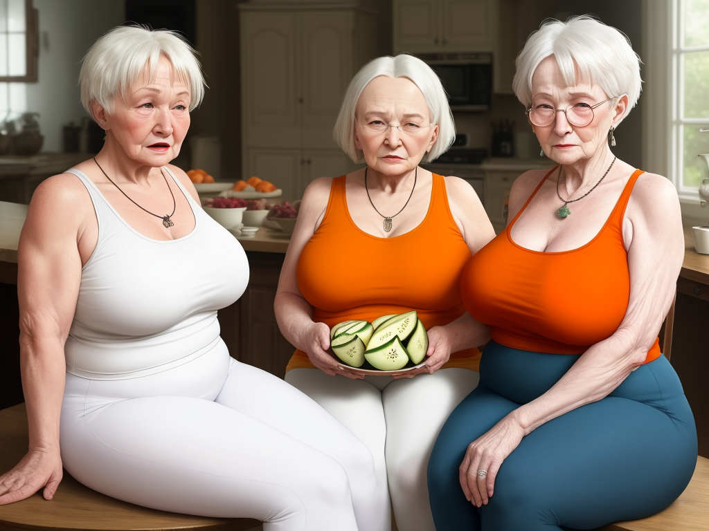 Ai Created Image 2 Bbws Old Grannies Like Rosemary Harris White