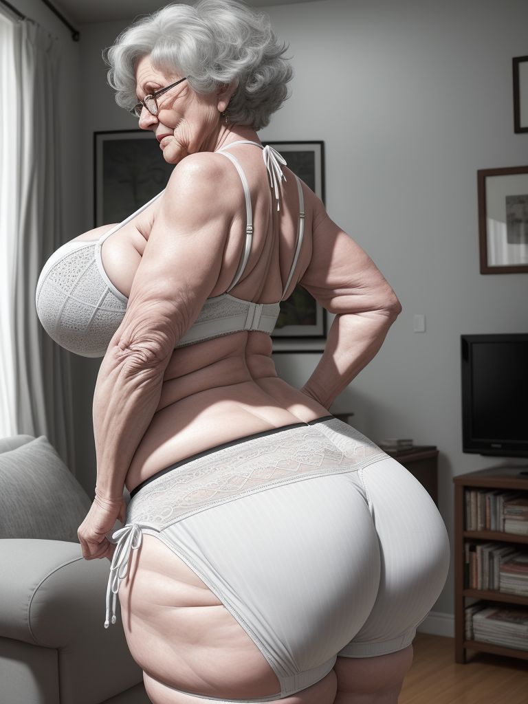 Ai Image Enhancer White Granny Huge Booty Wide Hips Knitting Hot Sex