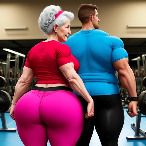 Image Upscaler Granny In Leggins Herself Big Booty Saggy Her Sexiezpix Web Porn