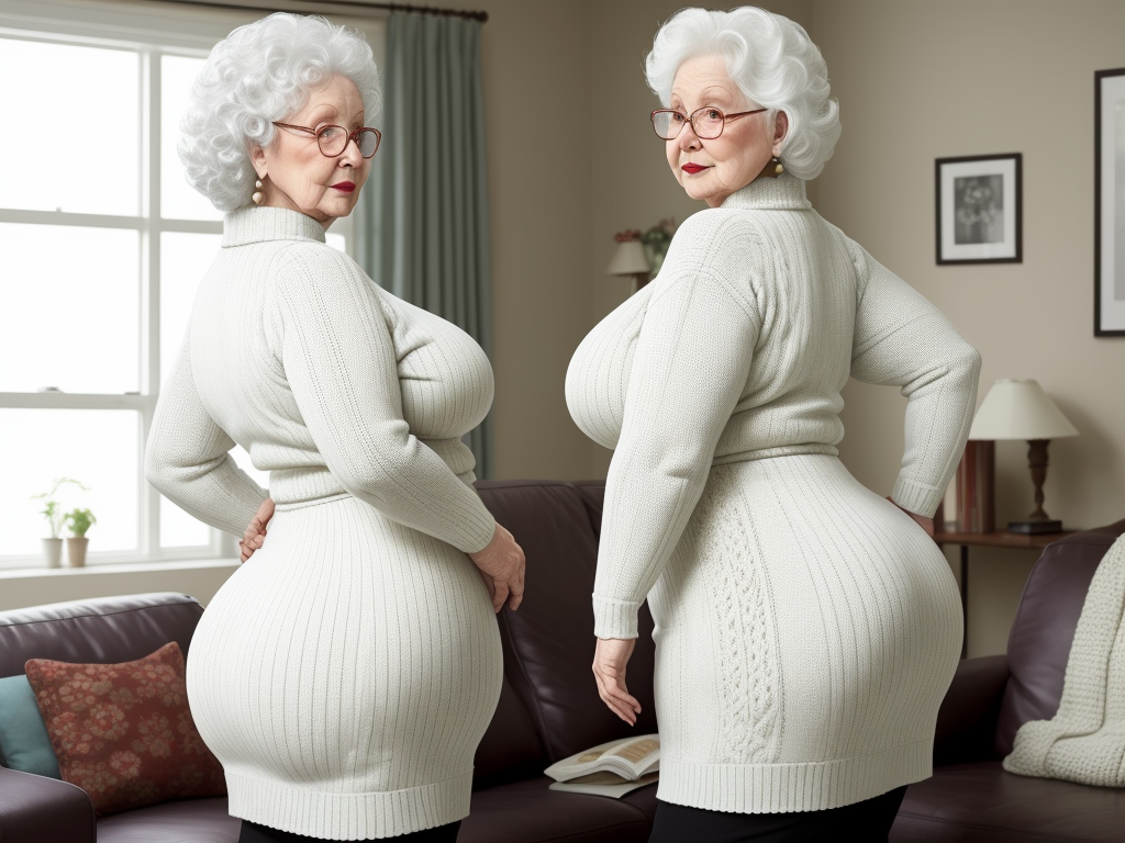 Ai Image Generator Free White Granny Big Booty Wide Hips Knitting