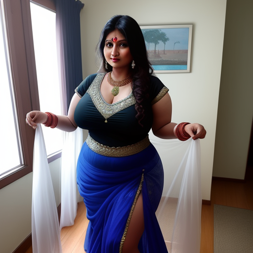 Ai Image Generator Seductive Indian Mom Showing Her Big Fat Body In