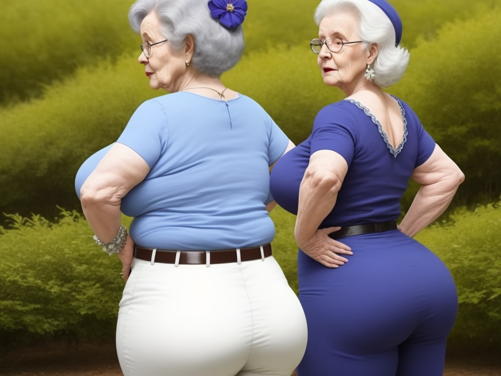 Ai Image Tool Granny Showing Her Huge Booty Full