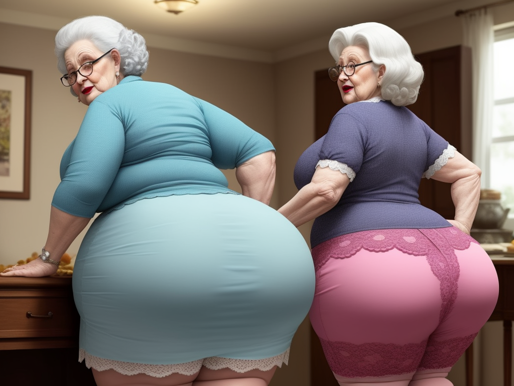 Ai Image Upscaler Granny Herself Big Booty Saggy Husband