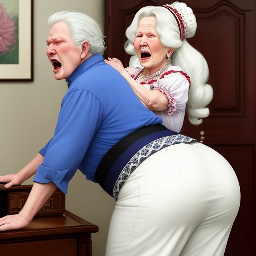 Ai Upscaler White Granny Howling Humongous Booty Her Husband 