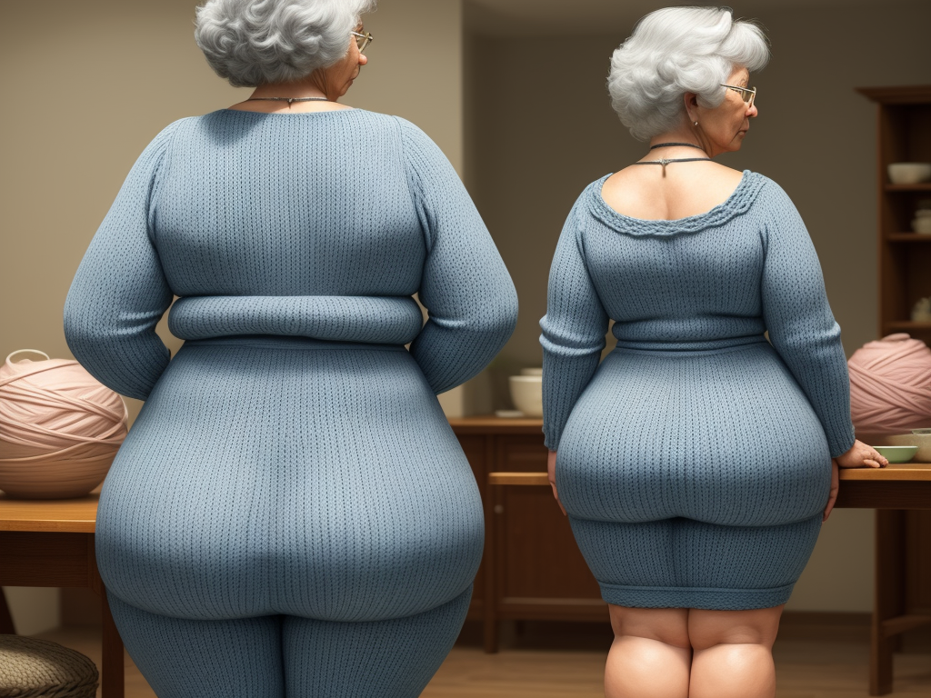 Ai Your Photo Grandma Wide Hips Big Hips Gles Knitting