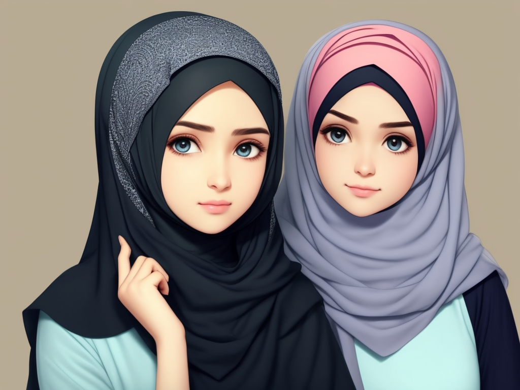 Ai Art Generator From Text Beautiful Girl Wearing Hijab Img