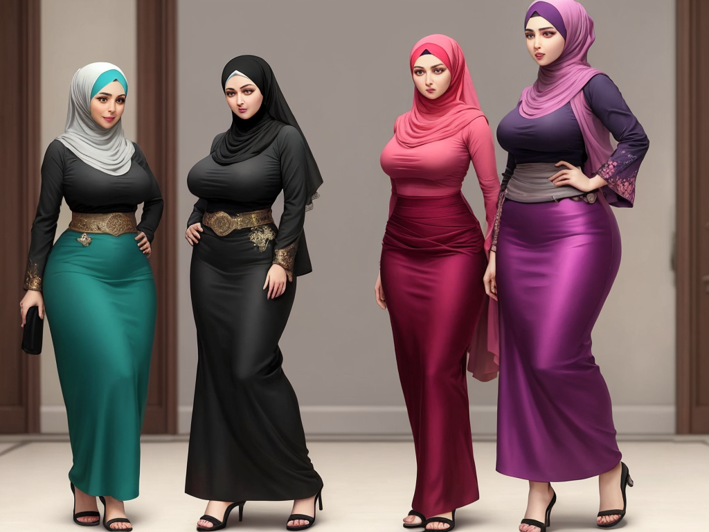 Ai Art Generator Do Texto Beautiful Ladies In Hijab Big Ass Big Boobs Img