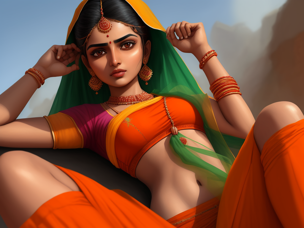 Change the resolution of a picture online free beautiful pakistani muslim girl in saffron color