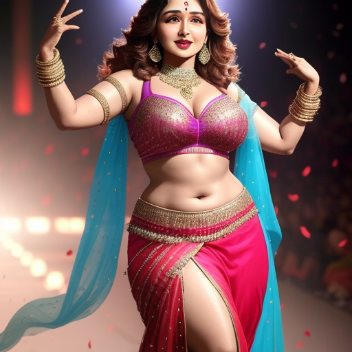 Best Text To Image Ai Hot Indian Actress Madhuri Dixit With Deep 8720