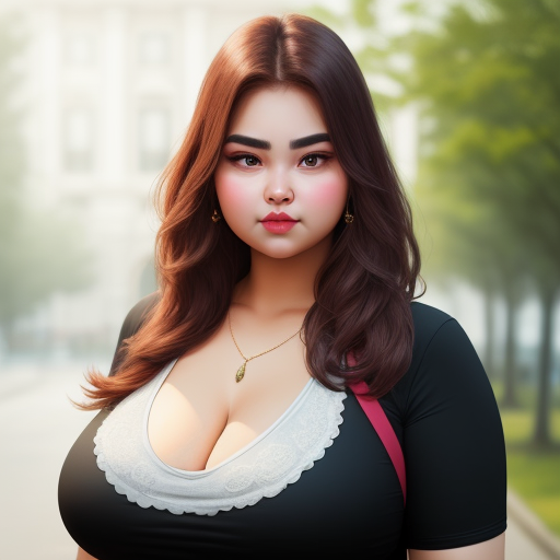 Generador De Arte Ai A Partir De Texto Big Huge Boobs Busty Curvy Pretty Face Img