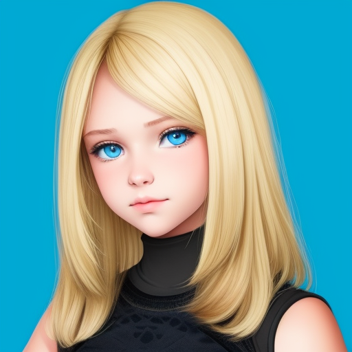 Low resolution to high resolution image converter: Blonde hair blue ...