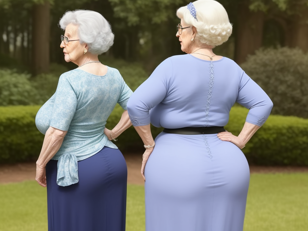 Convert Image To 4k Resolution Granny Showing Her Big Booty