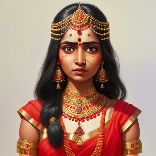 Convert Image To 4k Resolution: Indian Godess, Strangled