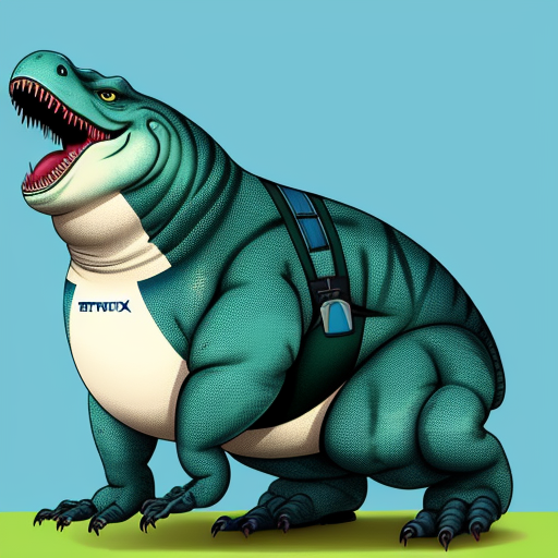 convert image to 4k resolution Ssbbw anthropomorphic trex