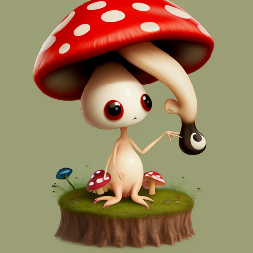 Little mushroom. Гриб монстр. Дизайнерские грибы. Мухомор арт. Грибы картинки.