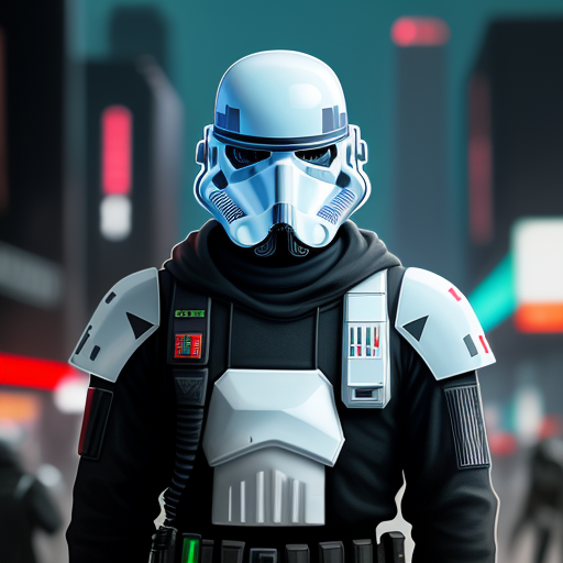 img to img: Cyberpunk stormtrooper