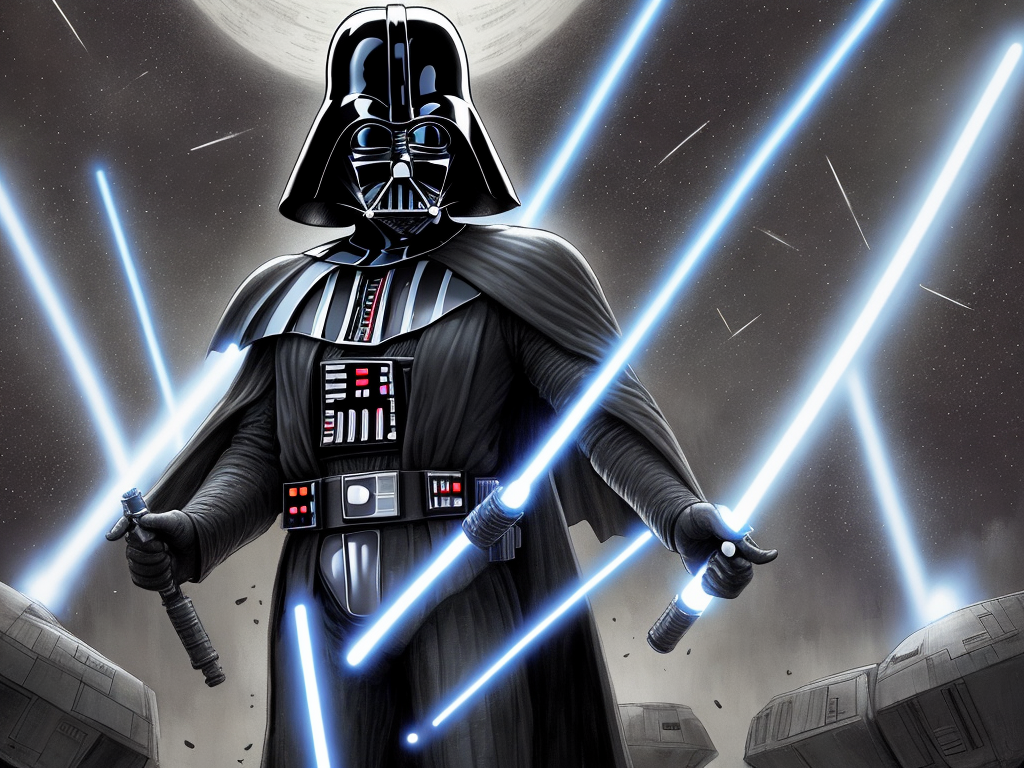 Ai image tool: darth vader, Star wars, cartoon