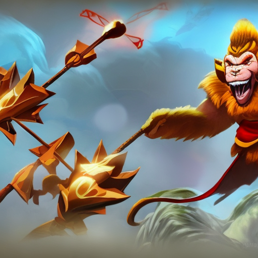 Ai Image Software: Dota 2 Monkey King Cartoon