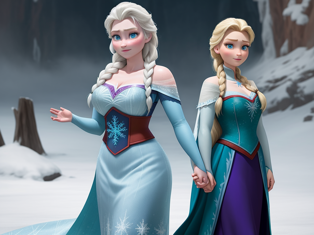 Ai Photo Website Elsa From Movie Frozen Thick Curvy Big Boobs