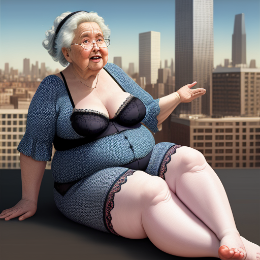 Image Downscaler Fat Grandmother With Big Breast In Lingerie