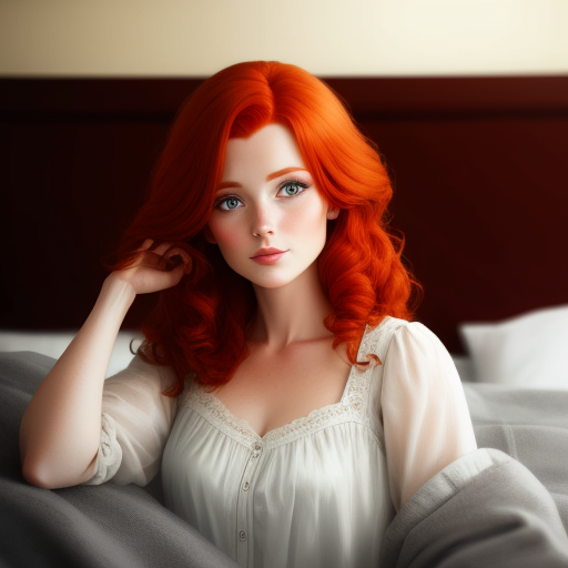 Hd Pictures Femme Rousse Nue Sur Un Lit