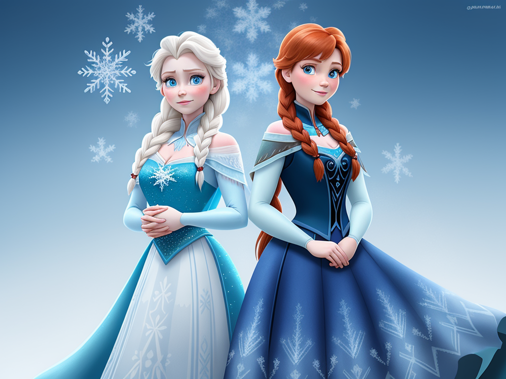 turn photo to 4k: Frozen 2 elsa and anna pregnant