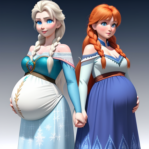 Wallpaper Converter Frozen Movies Elsa And Anna Pregnant Big Belly 5124