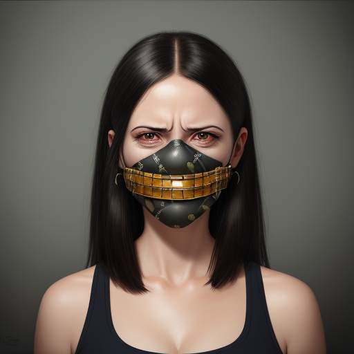 Gagged girl