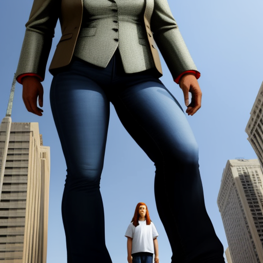 Best ai photo software giantess 7 feet tall next to a man 6 feet tall