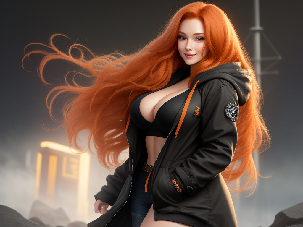 ai-image-enhance-ginger-woman-straight-hair-long-thick-hair