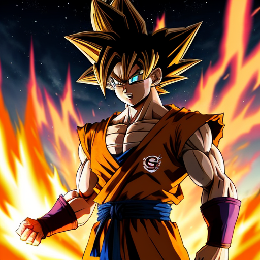 Ai image upscaler: goku ssj