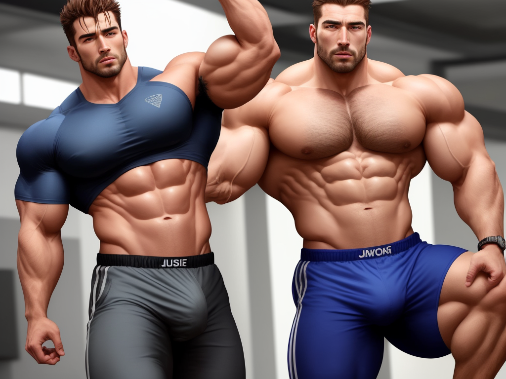 Picture Size Conversion Handsome Muscular Guys With A Huge Bulge Massive 7876