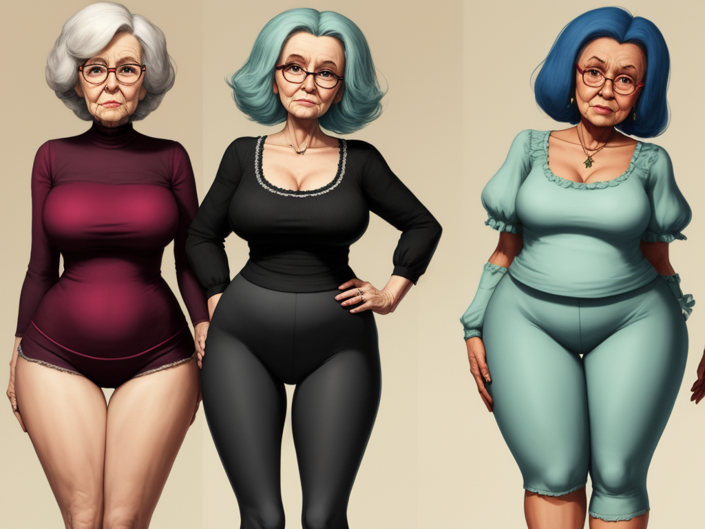 Hi Res Image Granny Wide Hips Thigh Gap