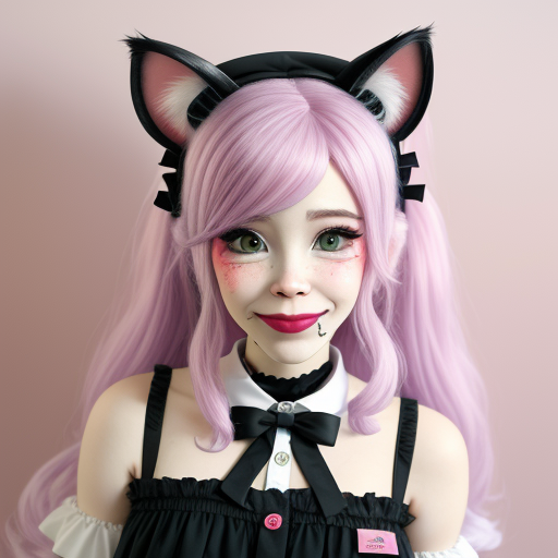 high quality image Belle Delphine wearing cat ears